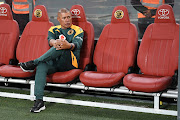 Kaizer Chiefs coach Cavin Johnson looks dejected during their Nedbank Cup last 32 defeat against Milford FC at FNB Stadium on Sunday. 