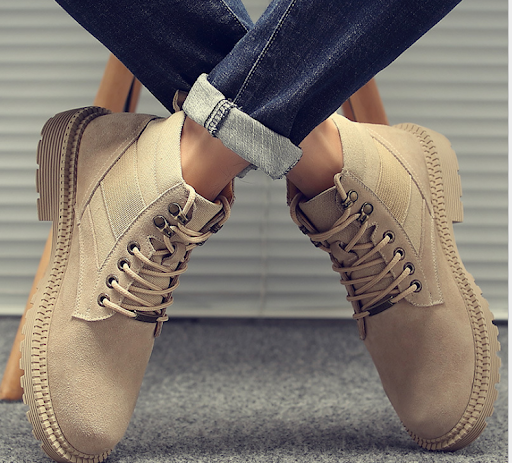 Title 4, Mens Breathable Korean Casual High-top Martin ...