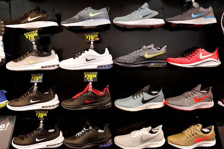 Nike shoes are seen displayed at a sporting goods store in New York City, New York, US. File photo: MIKE SEGAR/REUTERS