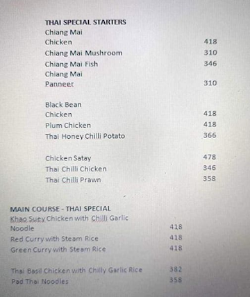 Go Xtreme Thai Spice menu 