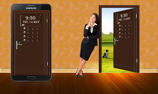 Door Screen Lock - Brown