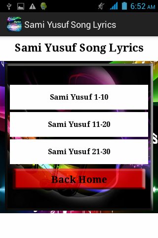 Sami Yusuf Song Lyrics