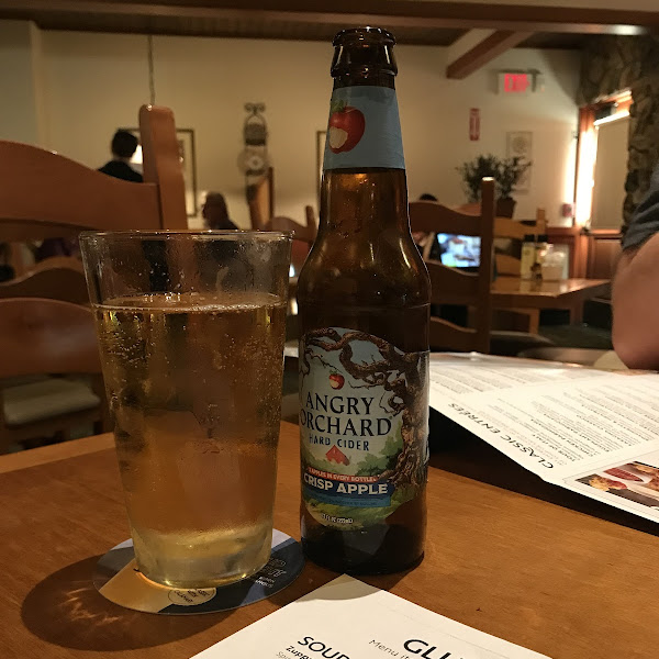 Gluten-Free Cider at Olive Garden