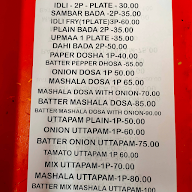 Meenakshi South Indian Food Corner menu 1