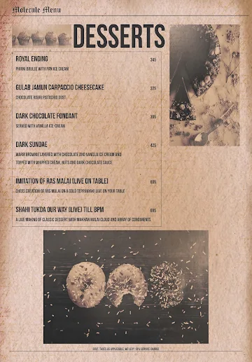 Molecule Air Bar menu 