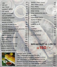 Mani Murugan menu 1