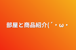 部屋と商品紹介(´・ω・
