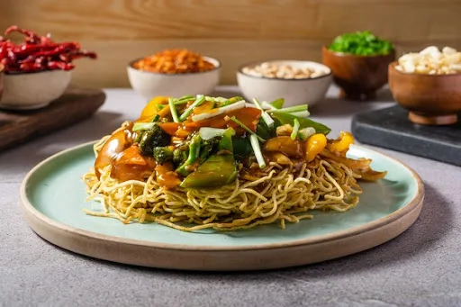 Cantonese Pan Fried Noodles Non Veg