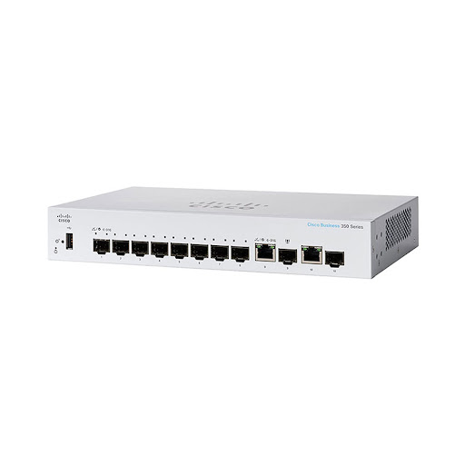 Thiết bị mạng/ Switch Cisco CBS350 Managed 8-port SFP,Ext PS,2x1G Combo - CBS350-8S-E-2G-EU