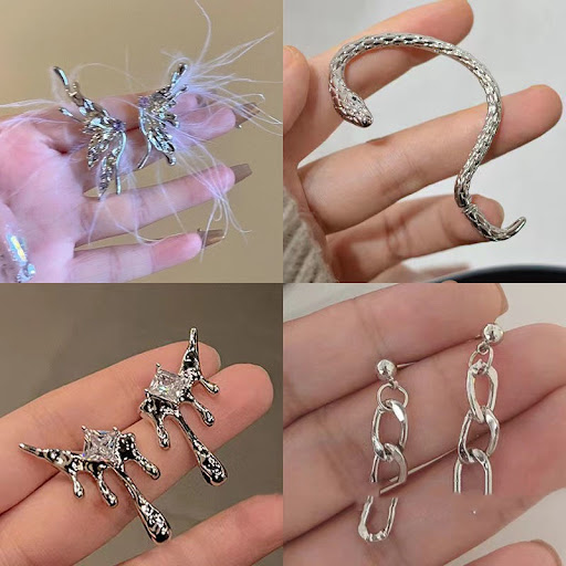 Title 3, Ins Autumn and Winter Super Fairy Trendy Earrin...