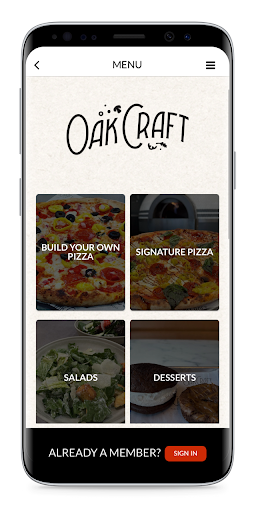 Screenshot OakCraft Pizza