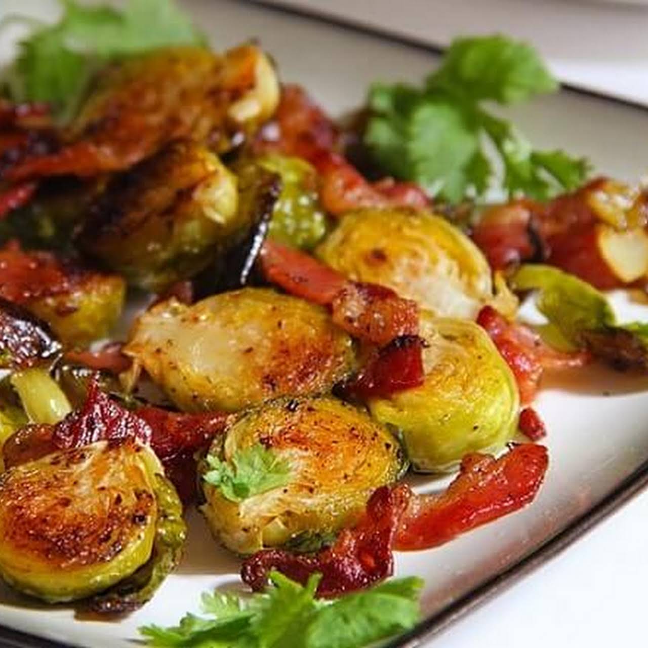 Stewed Brussel Sprouts With Lemon Juice