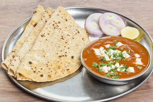 Kadai Paneer With 3 Chapati