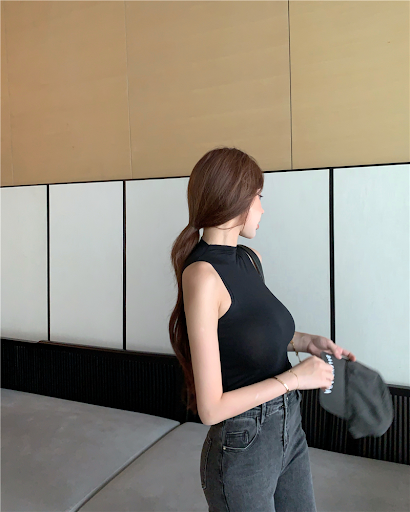 Title 11, Half High Collar Vest For Women With Sports Str...