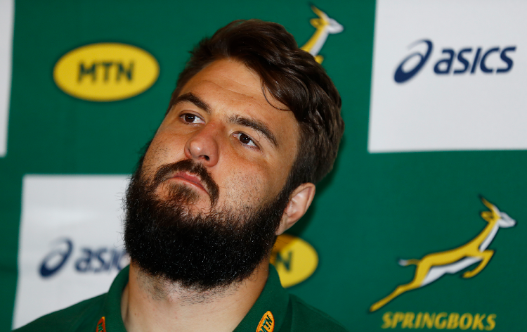 Lood de Jager of South Africa during the South Africa men's national rugby team media conference at Beverly Hills Hotel on September 21, 2022 in Durban, South Africa. (Photo by