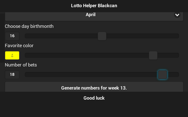 Lotto Helper Blackcan Preview image 0