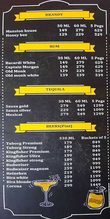 Hooked Seafood Restaurant menu 