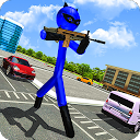 Herunterladen Super Stickman Hero:Gangster Crime City B Installieren Sie Neueste APK Downloader
