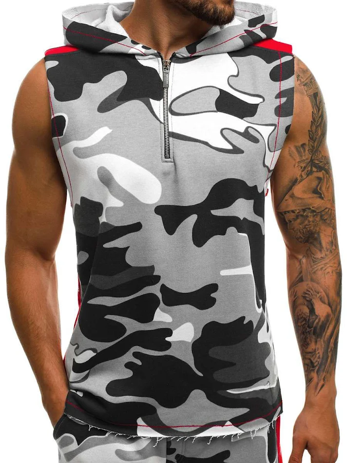 Printed vest sports fitness sleeveless