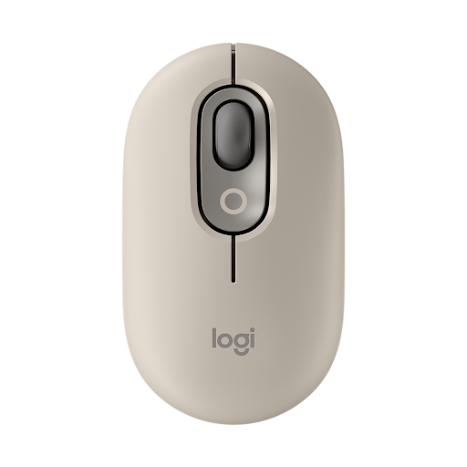 Chuột không dây Logitech POP màu xám (910-006622)  (mist sand)