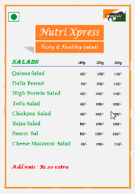 Nutri Xpress menu 3