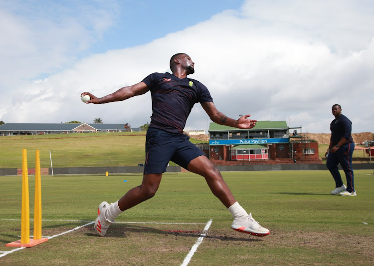 Lizaad Williams during the Proteas' training session at Buffalo Park in East London.