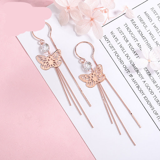 Title 4, 925 Silver Earrings Ear Line Simple Ins Earring...