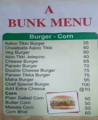 Bunk Class menu 4