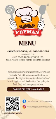 Fryman menu 1