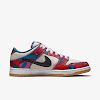 sb parra dunk low pro abstract art