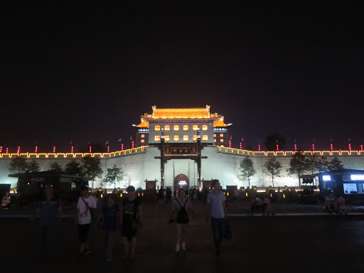 City Wall at Night Xi'an China