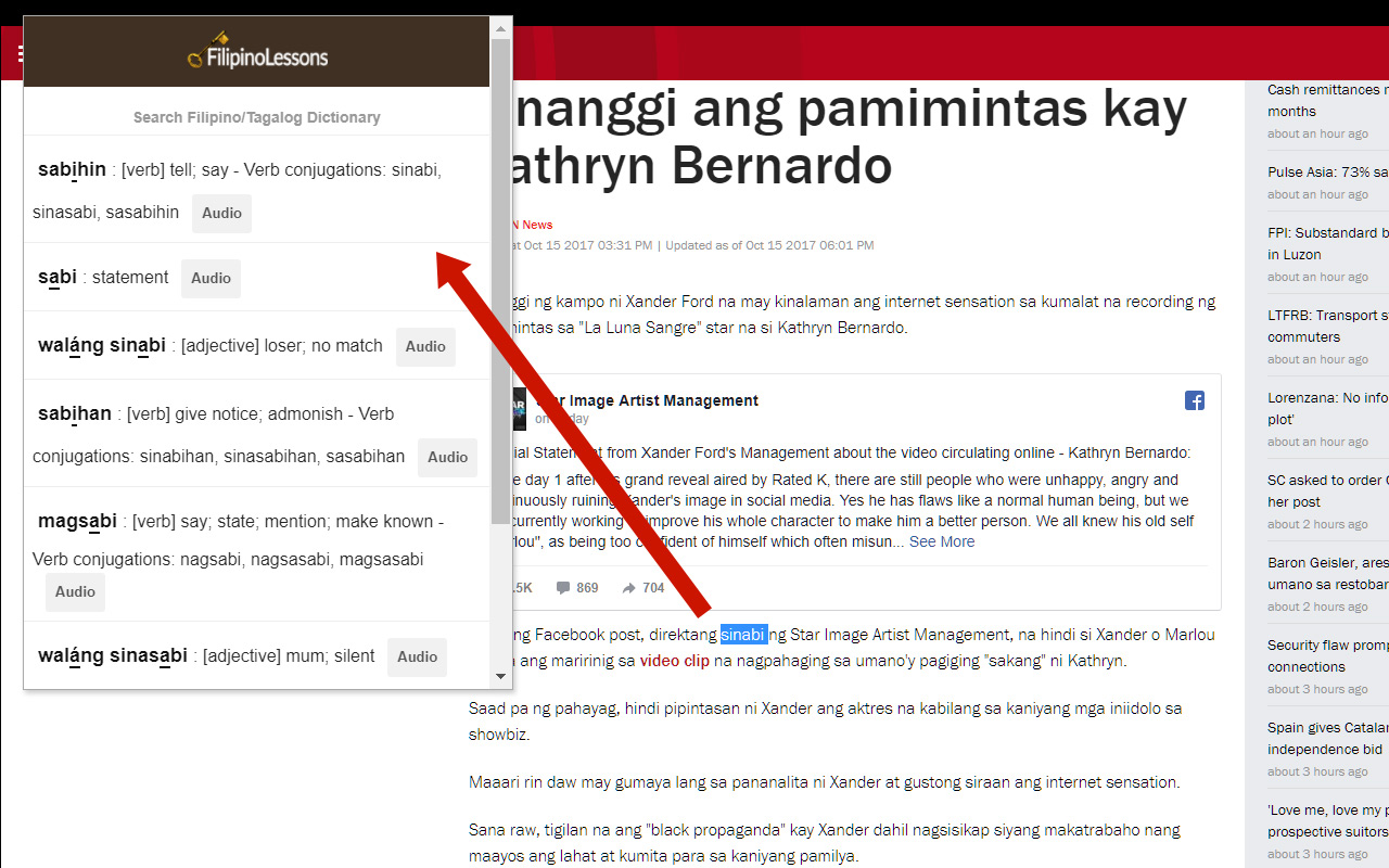 Tagalog to English Dictionary Preview image 1