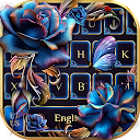 تنزيل Blue Gold Rose keyboard التثبيت أحدث APK تنزيل