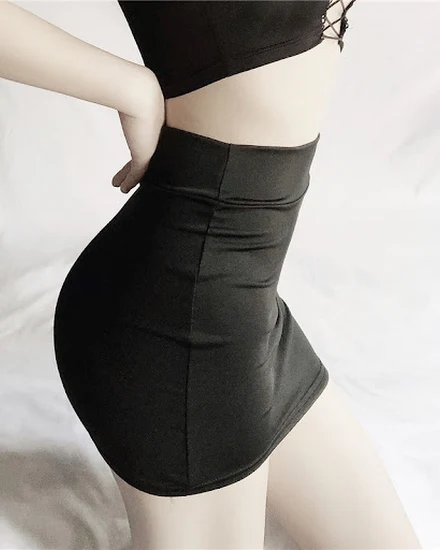 Tight Party See Through Skirts Micro Mini High Waist Skir... - 2