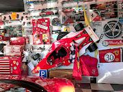 Some of Angelo Agrizzi's Ferrari memorabilia. 