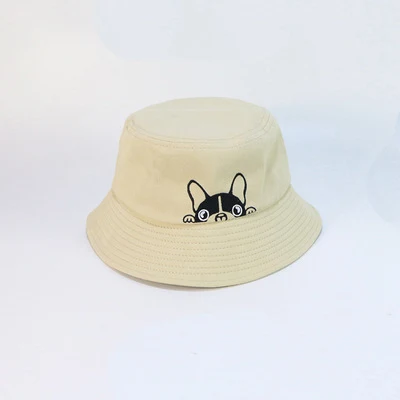 Chapéu de pescador bordado casual para cachorro da moda