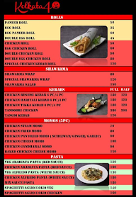 Kolkata 40 menu 1