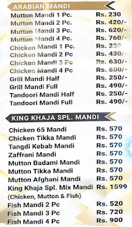 King Khaja Hotel menu 2