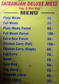 Sridevi Mess menu 1