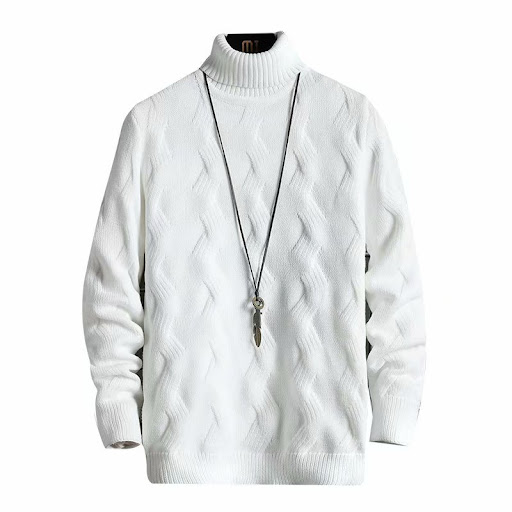 Title 4, Mens solid color warm base turtleneck sweater ...