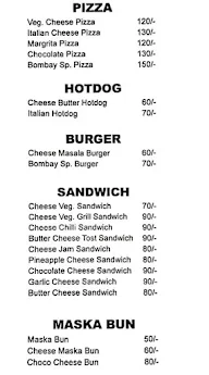 Bombay Fast Food menu 1