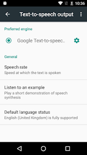 Google Text-to-speech for PC-Windows 7,8,10 and Mac apk screenshot 1