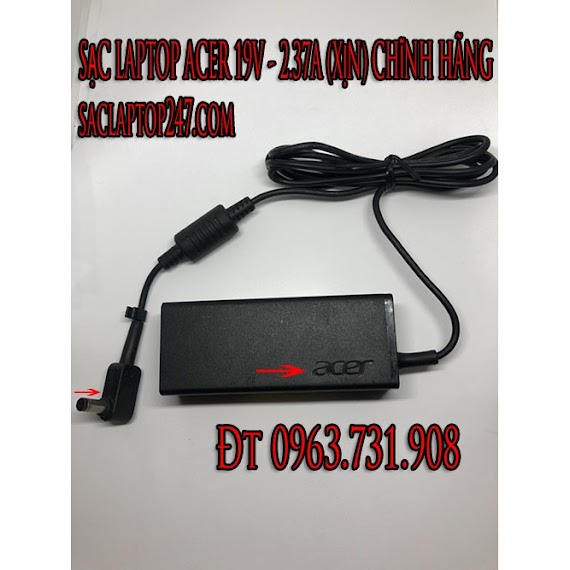 Sạc Pin Laptop Acer 19V - 2.37A (Chính Hãng)