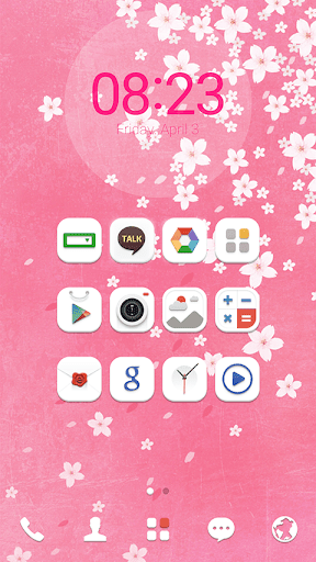 Flower rain dodol theme