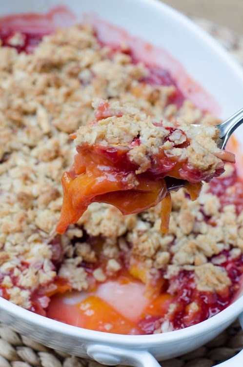 Click Here for Recipe: Peach Strawberry Crisp