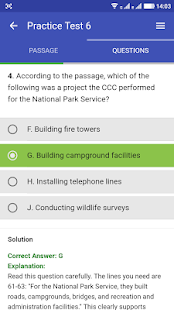 ACT Exam Reading Practice Test(圖7)-速報App