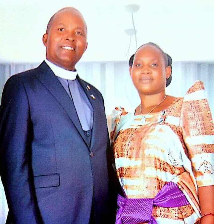 Rev. Canon Enos Kitto Kagodo and his wife Catherine Namuddu