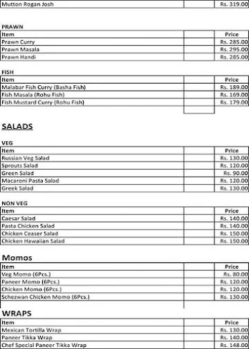 Freshbox menu 