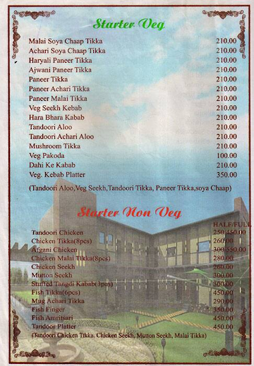 JRS Residency & Hospitality menu 