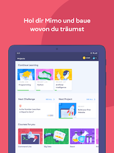 Mimo: JavaScript/Python/HTML programmieren lernen Screenshot